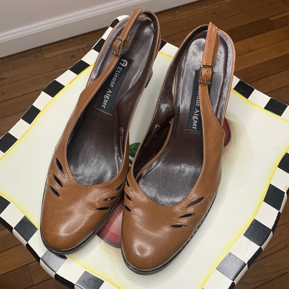 Vintage Etienne Aigner Slingback Heels